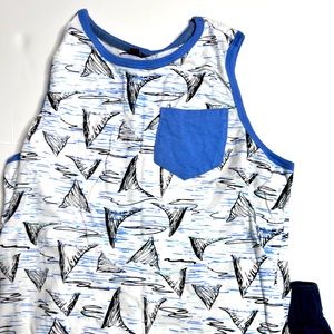 Boys Seven For All Mankind “sail boat”  tank top